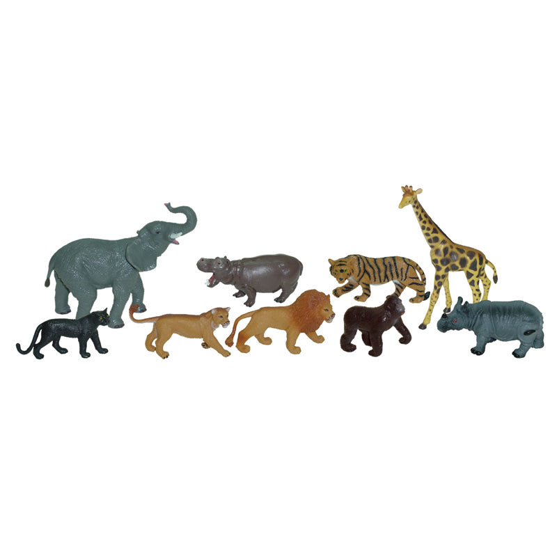 Cargue la imagen en el visor de la galería, Conjunto de 9 figuras de animais da selva
