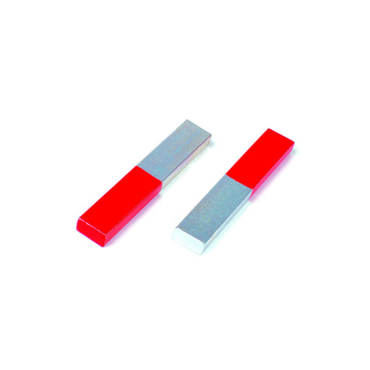 Chromed steel bar magnet 100X15X6 mm (2 units)