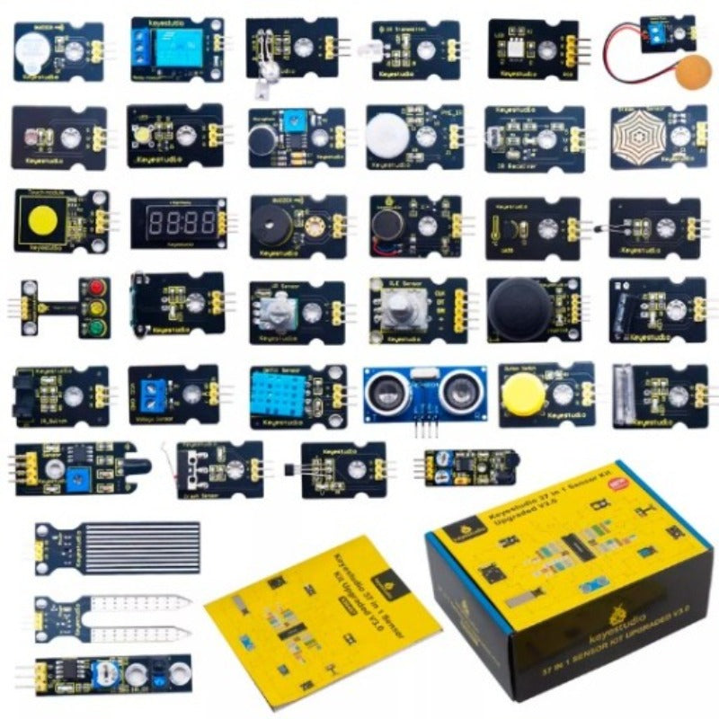 Carregar imagem para visualizador de galeria, Kit 37 em 1 Starter V3.0 Arduino Keyestudio (sem placa)
