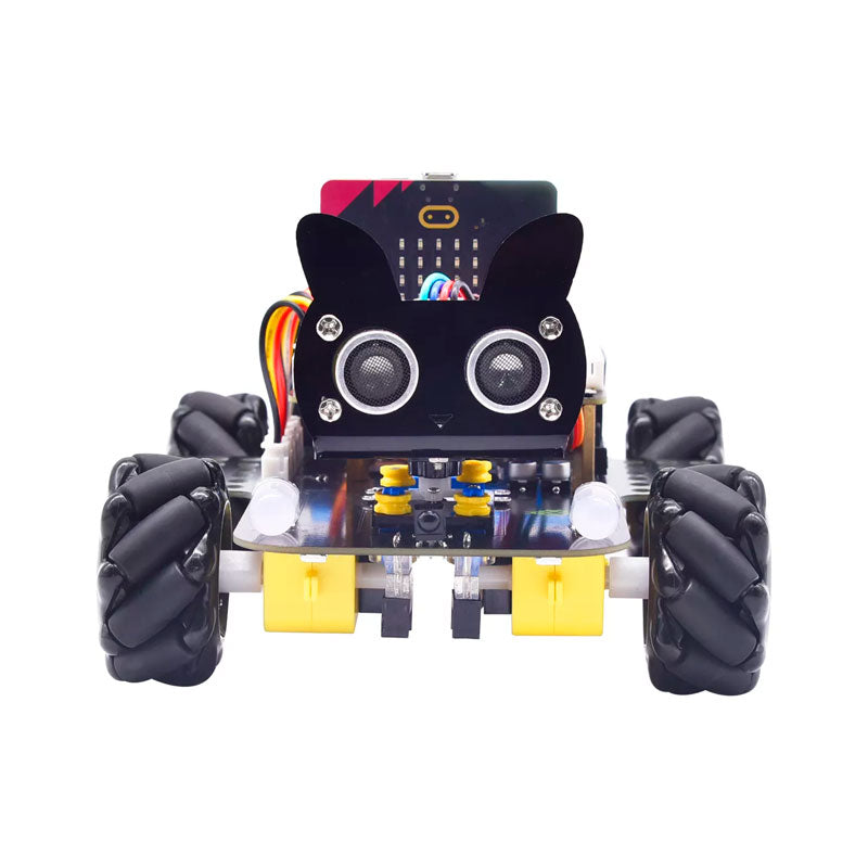 Carregar imagem para visualizador de galeria, Kit carro robô V2 4WD STEAM Python programação Micro:bit Keyestudio (sem placa)
