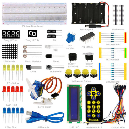 Arduino Keyestudio Starter Kit - sin placa