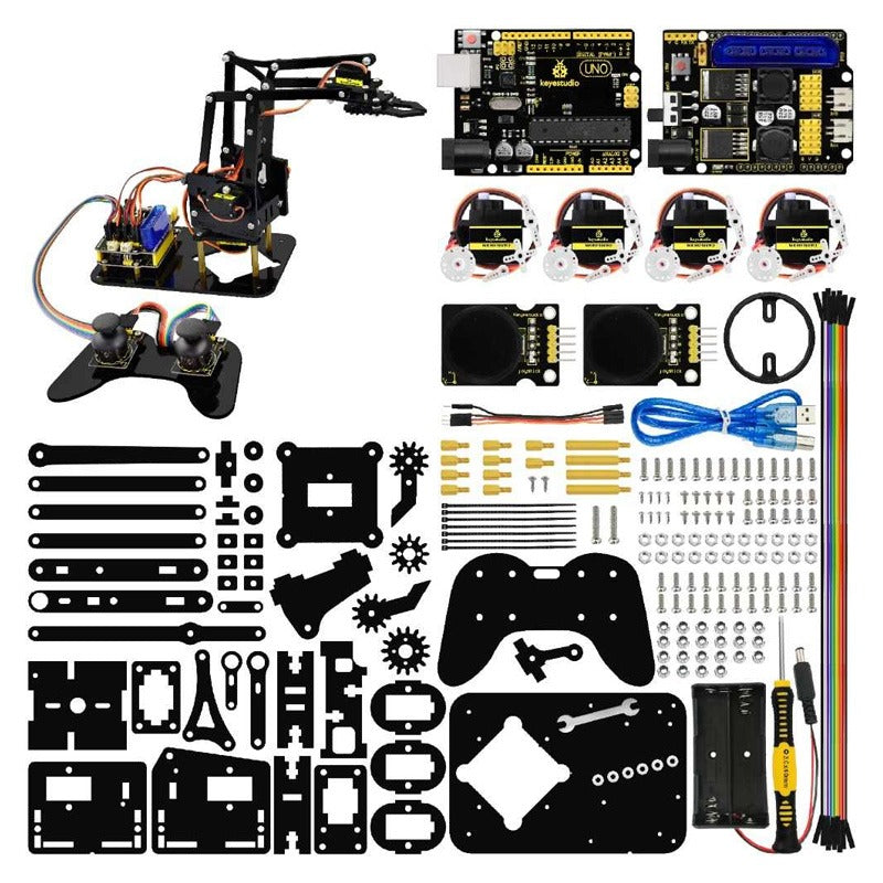 Carregar imagem para visualizador de galeria, Kit DIY Braço Robótico 4DOF para Arduino
