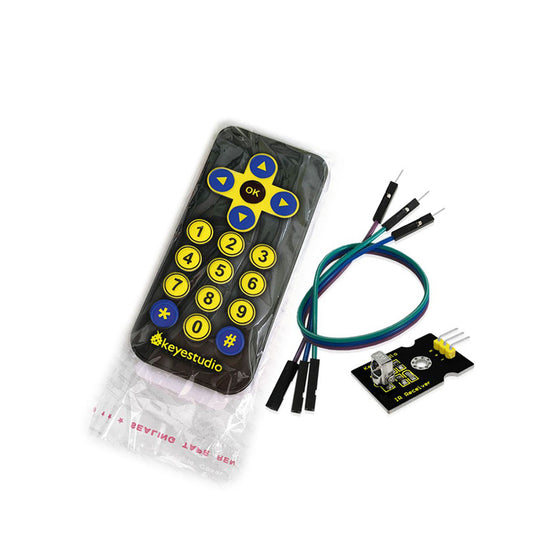 Kit de control remoto por infrarrojos para Arduino Keyestudio