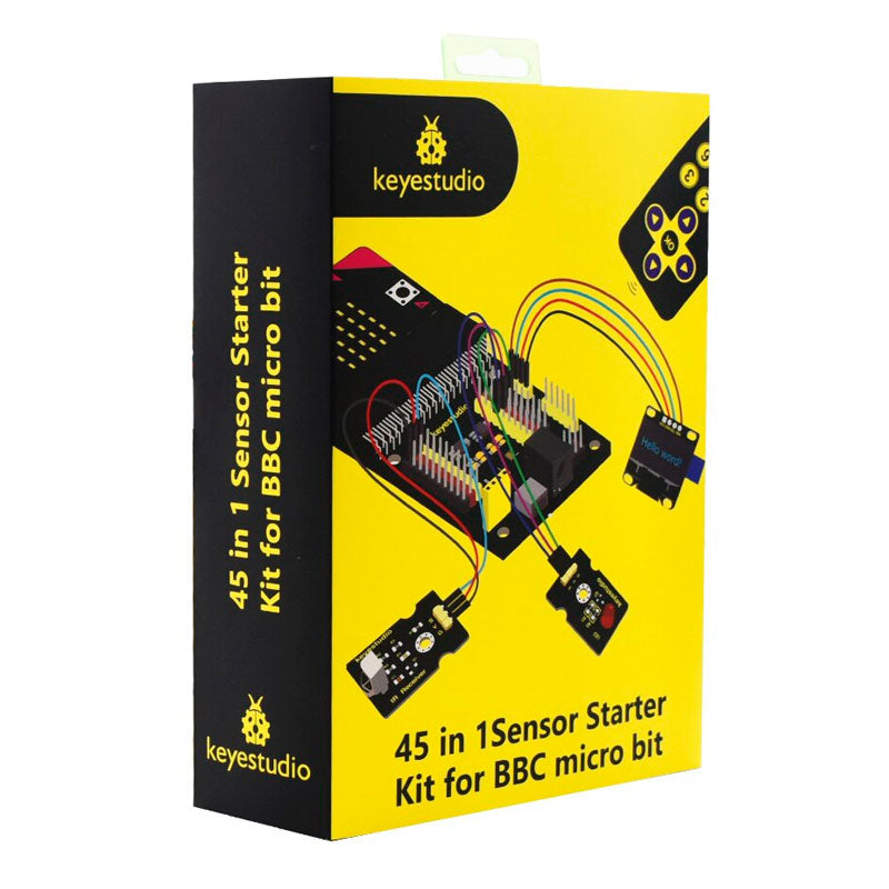 Carregar imagem para visualizador de galeria, Kit starter DIY 45 em 1 - V2 BBC Micro: bit Keyestudio (sem placa)
