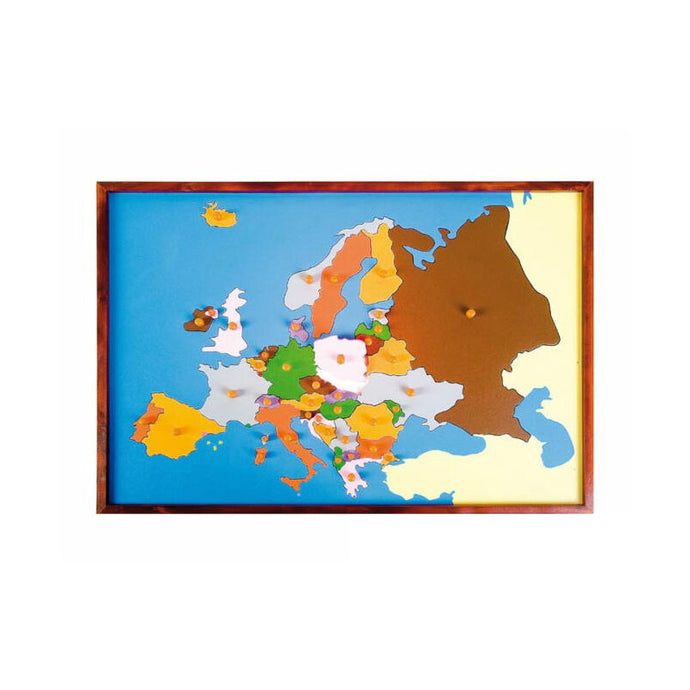 Encaixe do mapa da Europa