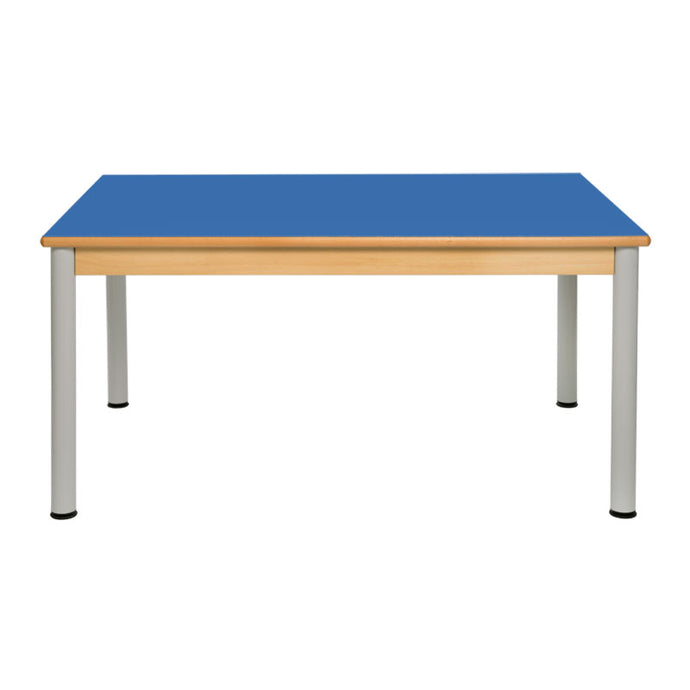 Multi mesa con estructura de madera y patas de metal