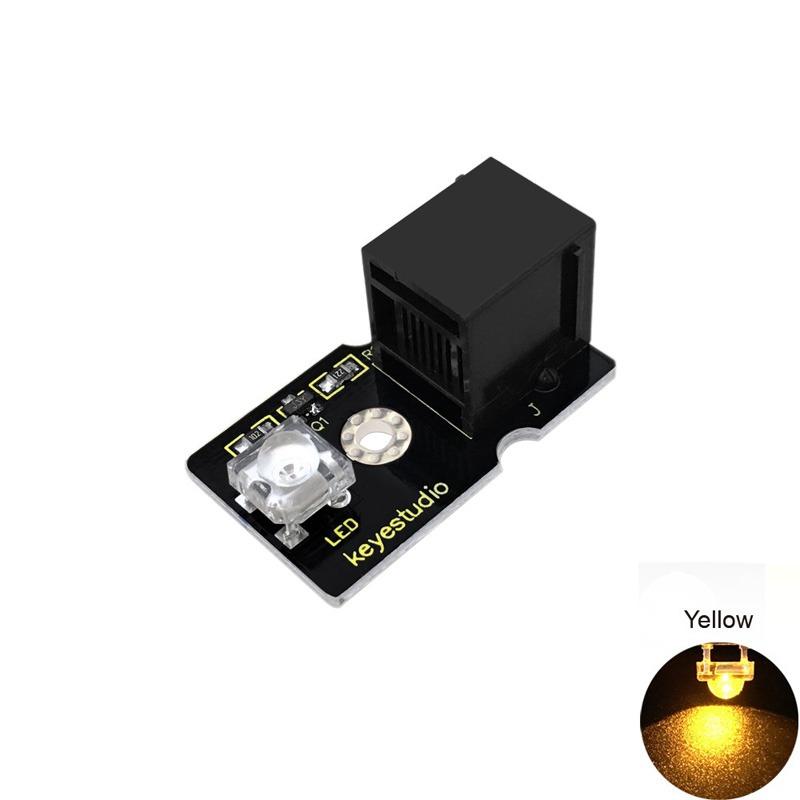 Carregar imagem para visualizador de galeria, Módulo de luz LED piranha amarelo para Arduino (Ligação EASY) Keyestudio
