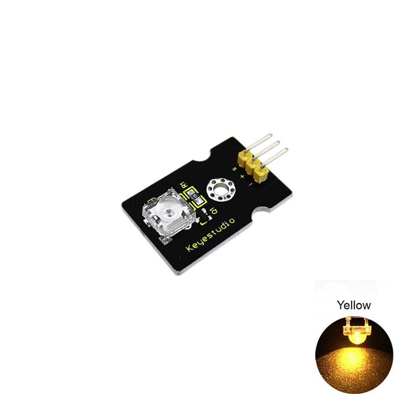 Cargue la imagen en el visor de la galería, Módulo de luz LED piranha amarelo para Arduino Keyestudio
