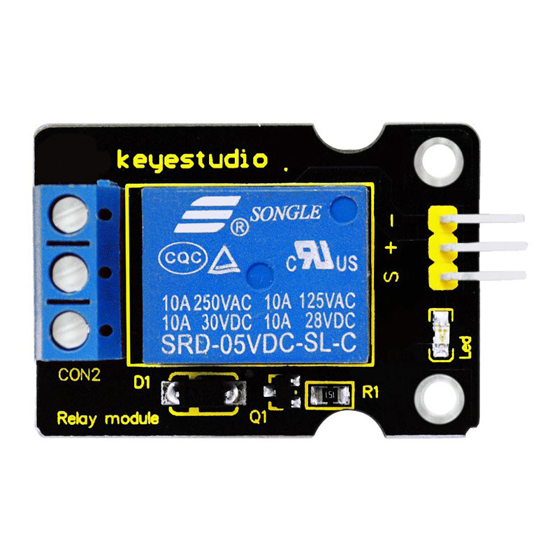 Cargue la imagen en el visor de la galería, Módulo de relé simple de 5V para Arduino Keyestudio
