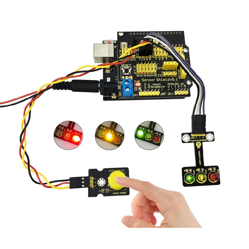 Cargue la imagen en el visor de la galería, Módulo de semáforo para Arduino Keyestudio
