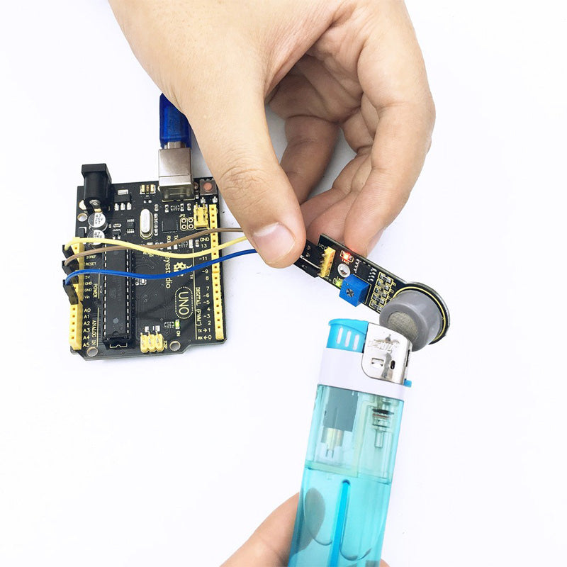 Carregar imagem para visualizador de galeria, Módulo sensor de gás monóxido de carbono (MQ-7) para Arduino Keyestudio
