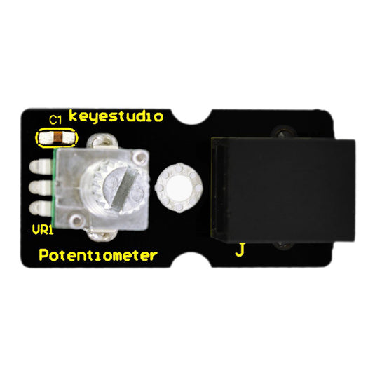 Módulo sensor de rotación analógico (potenciómetro) para Arduino (Conexión FÁCIL) Keyestudio