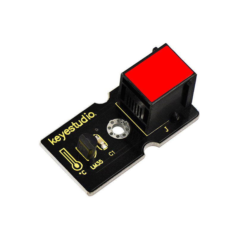 Cargue la imagen en el visor de la galería, Módulo de sensor de temperatura lineal LM35 (Conexión fácil) para Arduino Keyestudio
