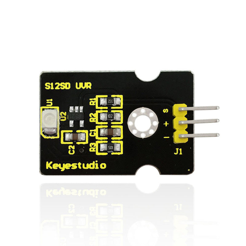 Carregar imagem para visualizador de galeria, Módulo sensor de radiações ultravioleta GUVA-S12SD 3528 para Arduino Keyestudio
