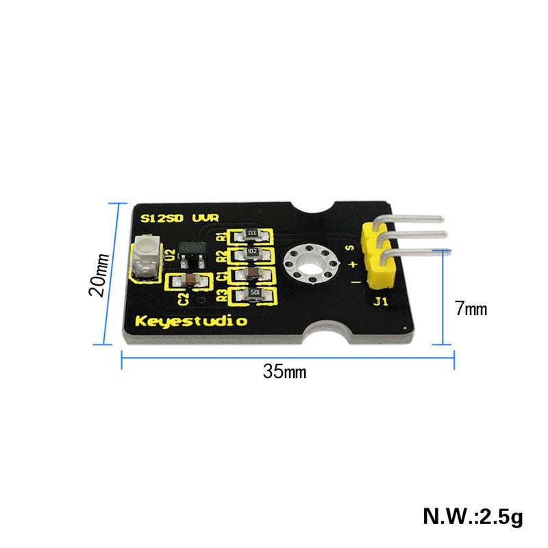 Load image into Gallery viewer, GUVA-S12SD 3528 Ultraviolet Radiation Sensor Module for Arduino Keyestudio
