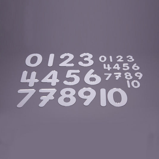 Números espelhados de 70 mm (14 unidades)