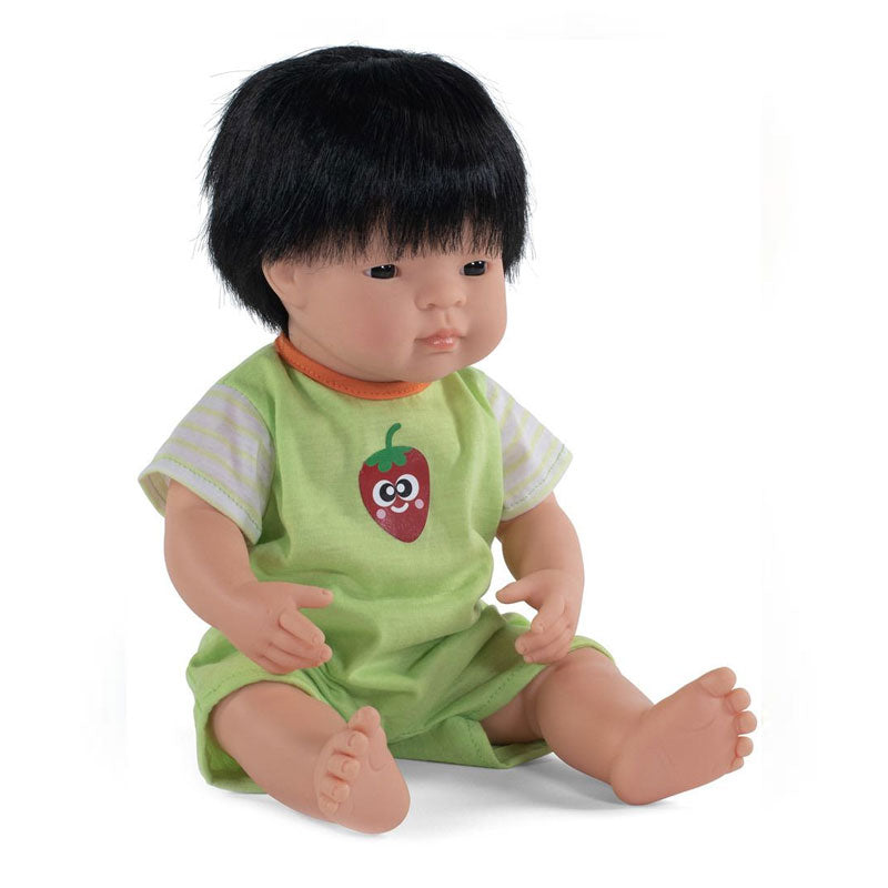 Cargue la imagen en el visor de la galería, Pijama verde de invierno para muñecas de hasta 40 cm
