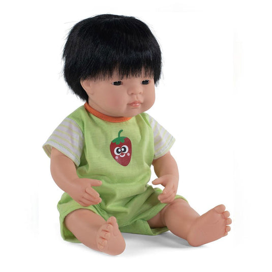 Pijama verde de invierno para muñecas de hasta 40 cm