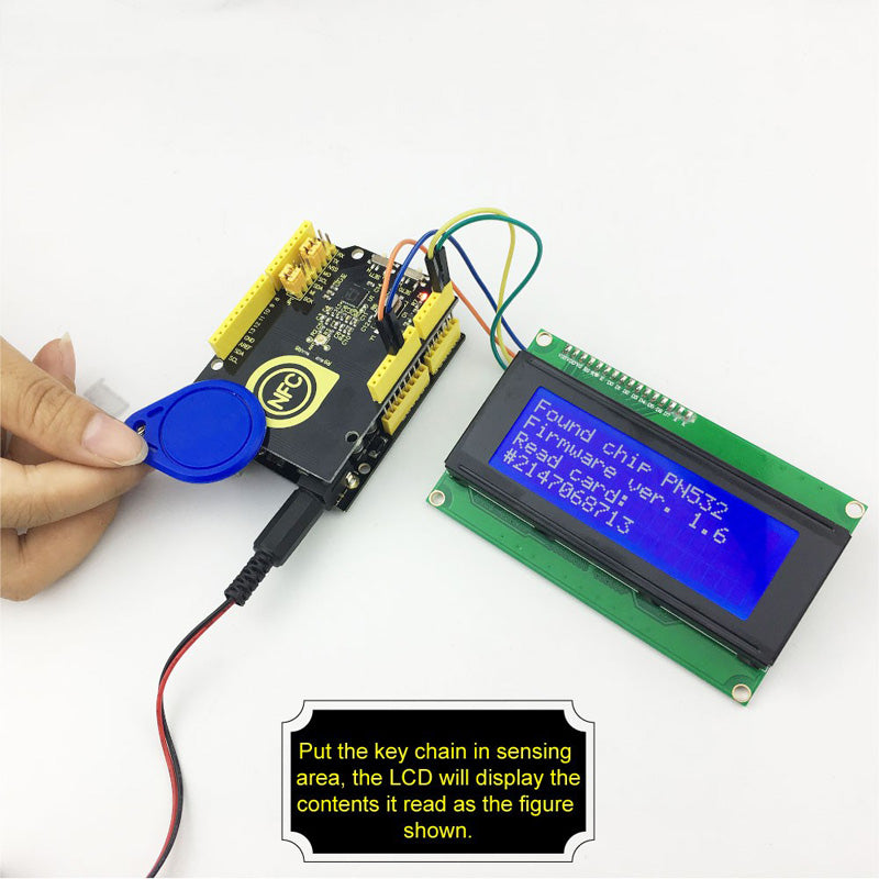 Cargue la imagen en el visor de la galería, Escudo de controlador PN532 NFC/RFID para Arduino Keyestudio
