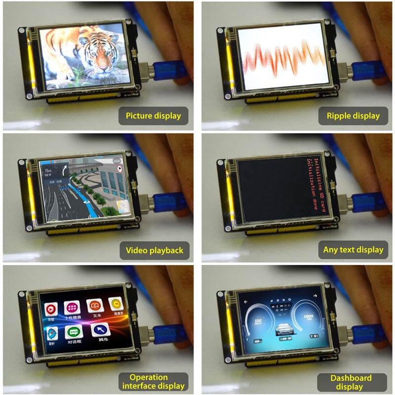 Carregar imagem para visualizador de galeria, Shield touch TFT LCD 2,8&#39;&#39; para Arduino Keyestudio
