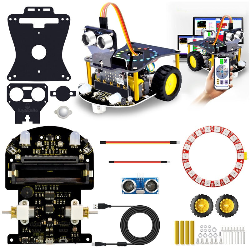 Carregar imagem para visualizador de galeria, Robô Mini Carro Inteligente V2.0 Micro:bit (sem placa Micro:bit)
