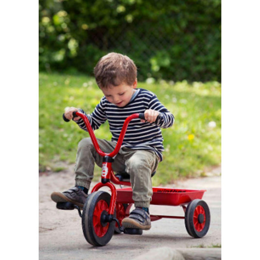 Mini triciclo vikingo con cesta y pedales (2 - 4 años)