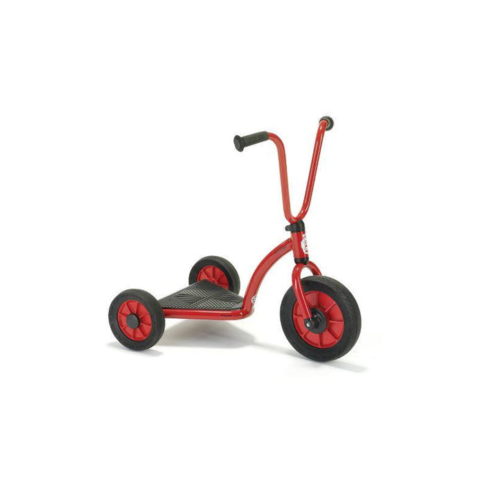 Trotinete Mini Viking com 3 rodas e base larga, adequada para crianças dos 2 aos 4 anos.